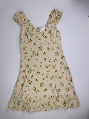 Free People Cream Floral Sundress